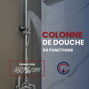 colonne de douche aluminum 4 position