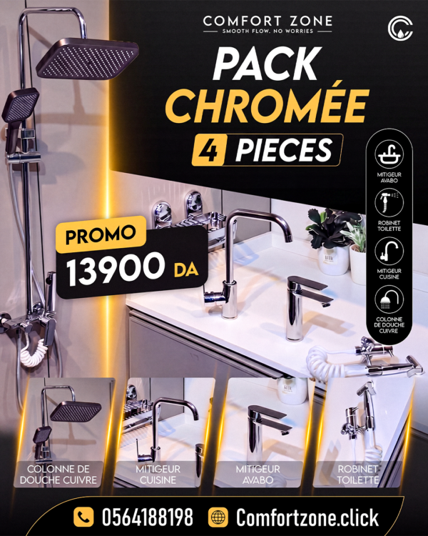 PACK CHROME 4 PIECES